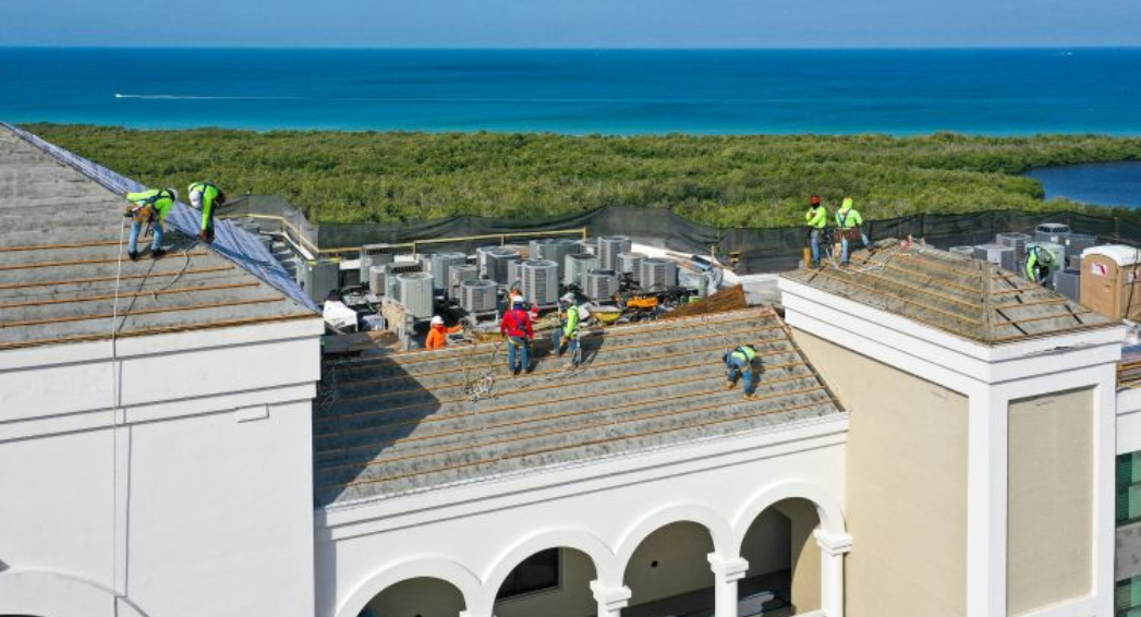 Roof Replacement and HVAC Replacement by Crowther Roofing and Cooling at St. Marissa Condos in Naples
