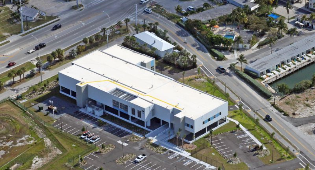 Crowther Roofing and Cooling new roof installation in Key West at Monroe EOC